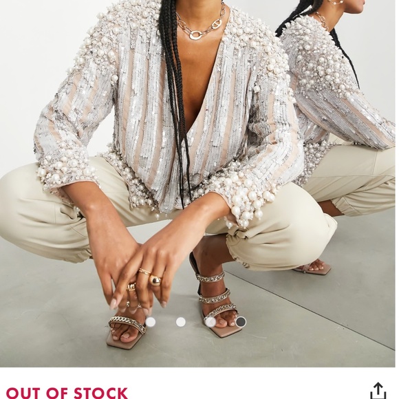 ASOS pearl cardigan - Picture 7 of 8
